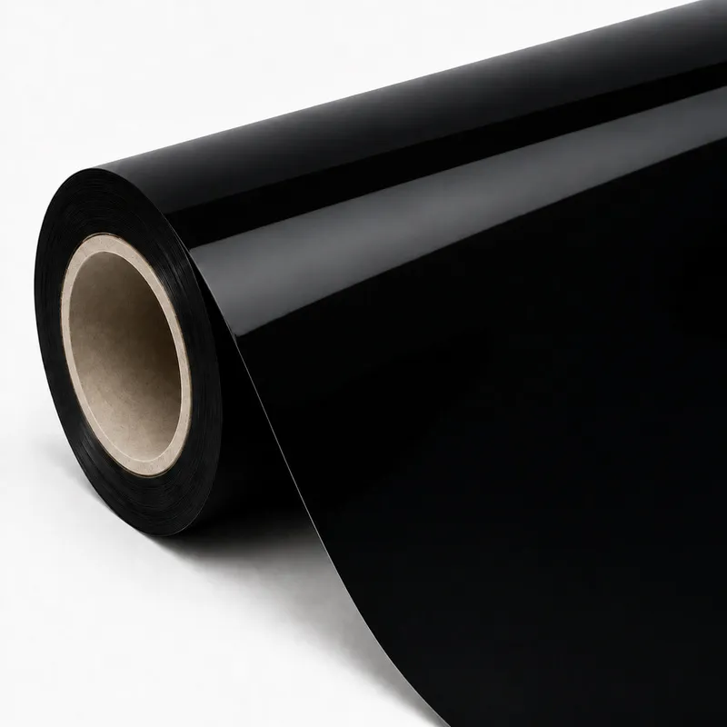 Piano Black car wrap film roll reference