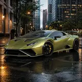 Metal STO track gold-green - Lamborghini Vinyl Wrap 3