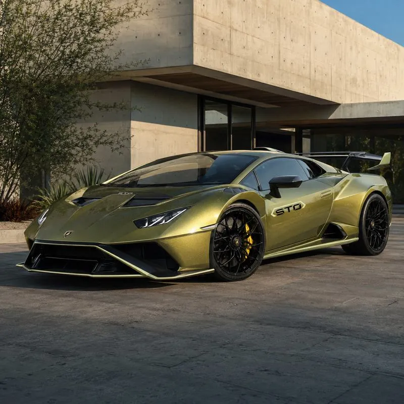 Metal STO track gold-green - Lamborghini Vinyl Wrap — appearance reference