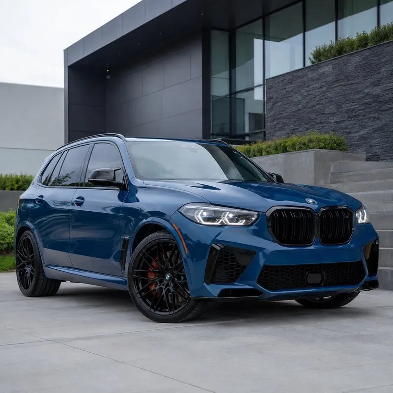 Carnell Bay Blue BMW Vinyl Wrap — appearance reference
