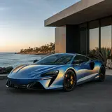 Luminous Blue Gold Vinyl Wrap 12