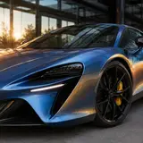 Luminous Blue Gold Vinyl Wrap 8