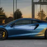 Luminous Blue Gold Vinyl Wrap 5