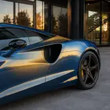 Luminous Blue Gold Vinyl Wrap 9