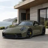 Olive Green - Porsche Vinyl Wrap 12