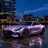 Diamond White Shift Purple Vinyl Wrap 3