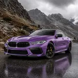 Transparent Diamond Purple Vinyl Wrap 11