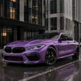 Transparent Diamond Purple Vinyl Wrap 3