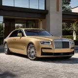 Transparent Diamond Gold Vinyl Wrap 8
