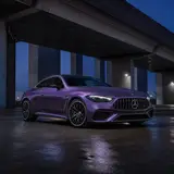 Silver Illusion Purple Vinyl Wrap 11
