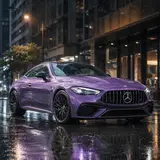 Silver Illusion Purple Vinyl Wrap 3