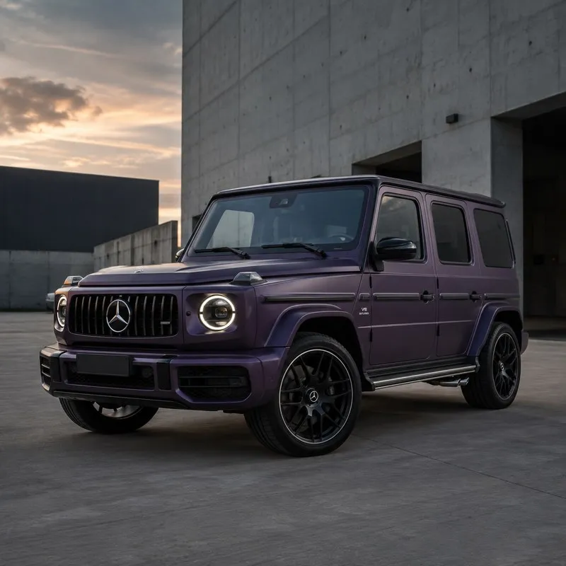 Ultra Black Illusion Purple Vinyl Wrap — appearance reference