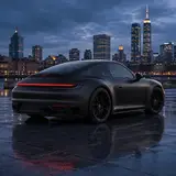 Satin Ceramic Black Vinyl Wrap 6