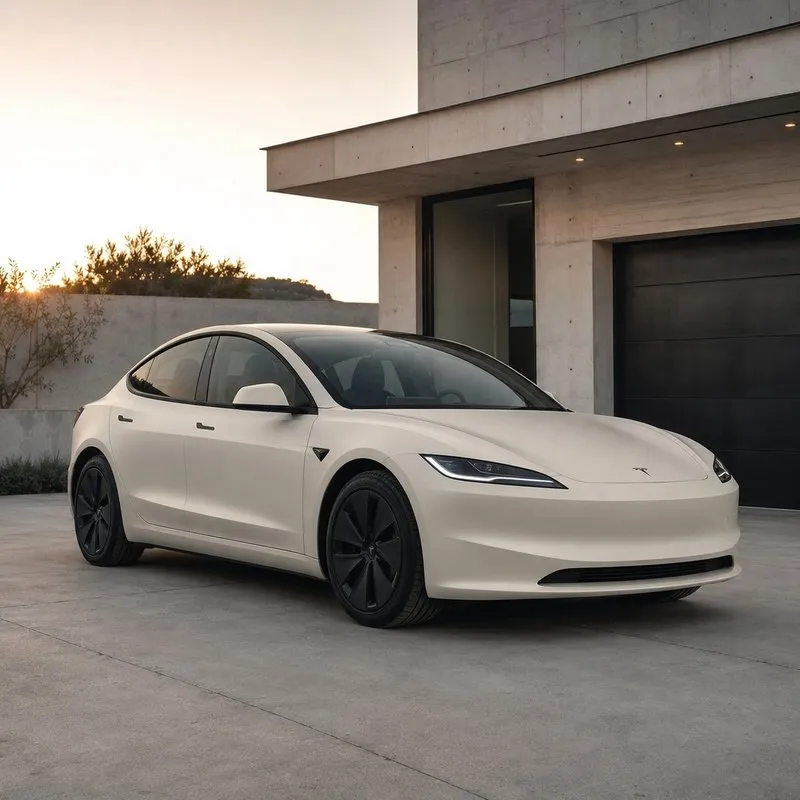 Ultra-Matte Liquid Metal Crescent White Color PPF — appearance reference