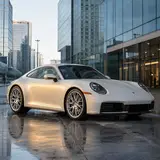 Satin White To Diamond Gold Chameleon Vinyl Wrap 3