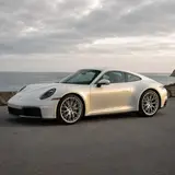 Satin White To Diamond Gold Chameleon Vinyl Wrap 5