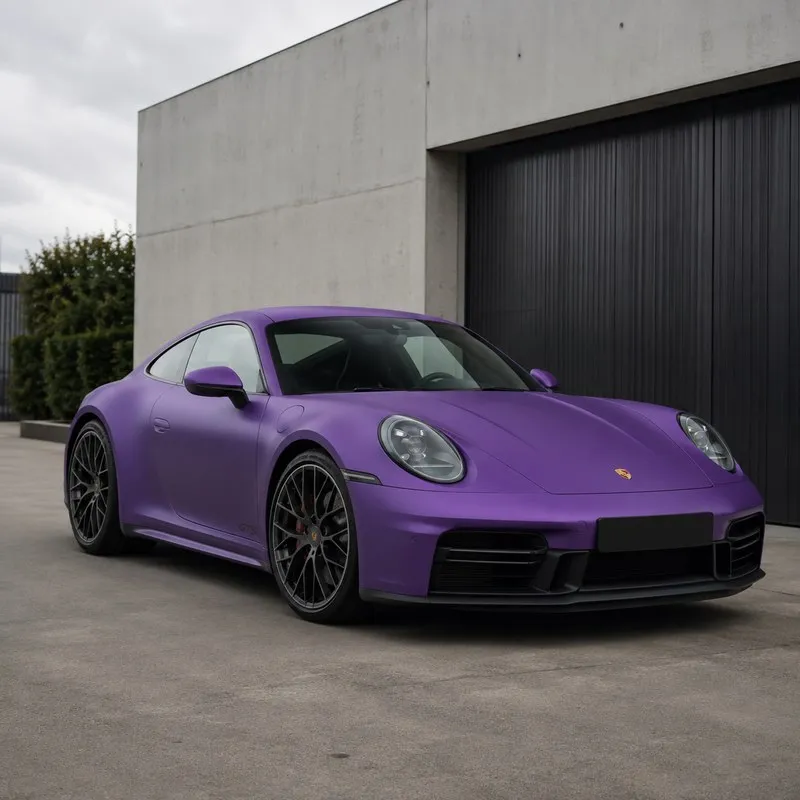 Ultra Matte Electroplated Purple Color PPF — appearance reference