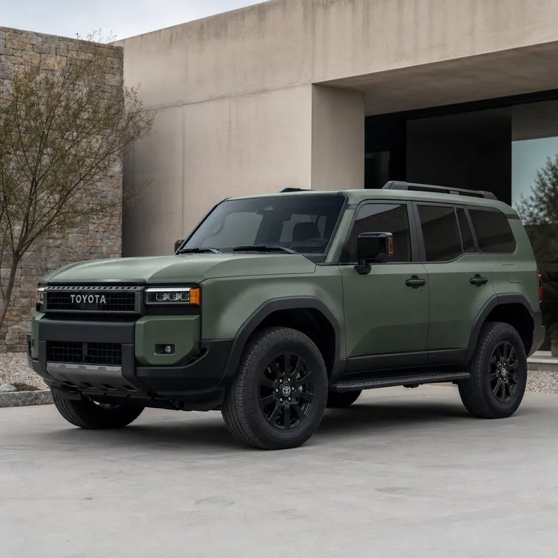 Satin Army Green Vinyl Wrap — appearance reference